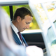 Facebook founder and CEO Mark Zuckerberg eats some food that was waiting for him in his vehicle after leaving a meeting with Senator John Cornyn (R-TX) in his office on Capitol Hill on September 19, 2019 in Washington, DC.